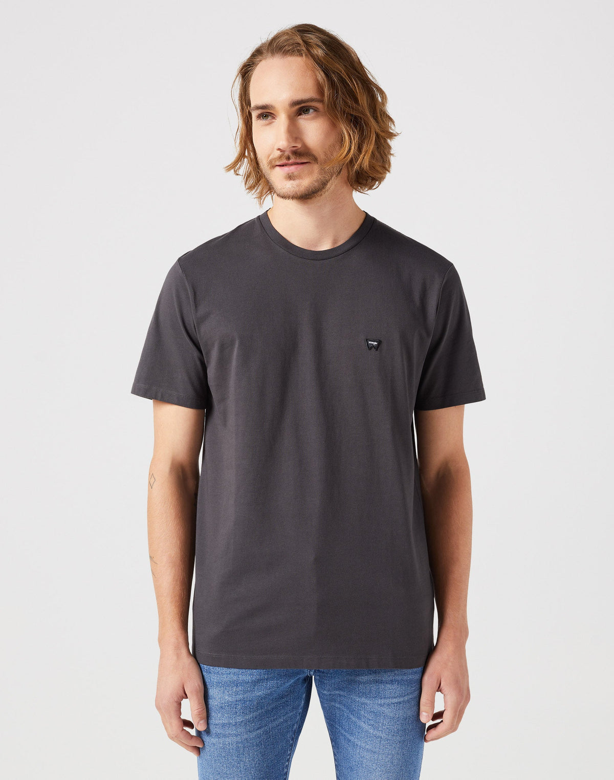 Sign Off Tee in Faded Black