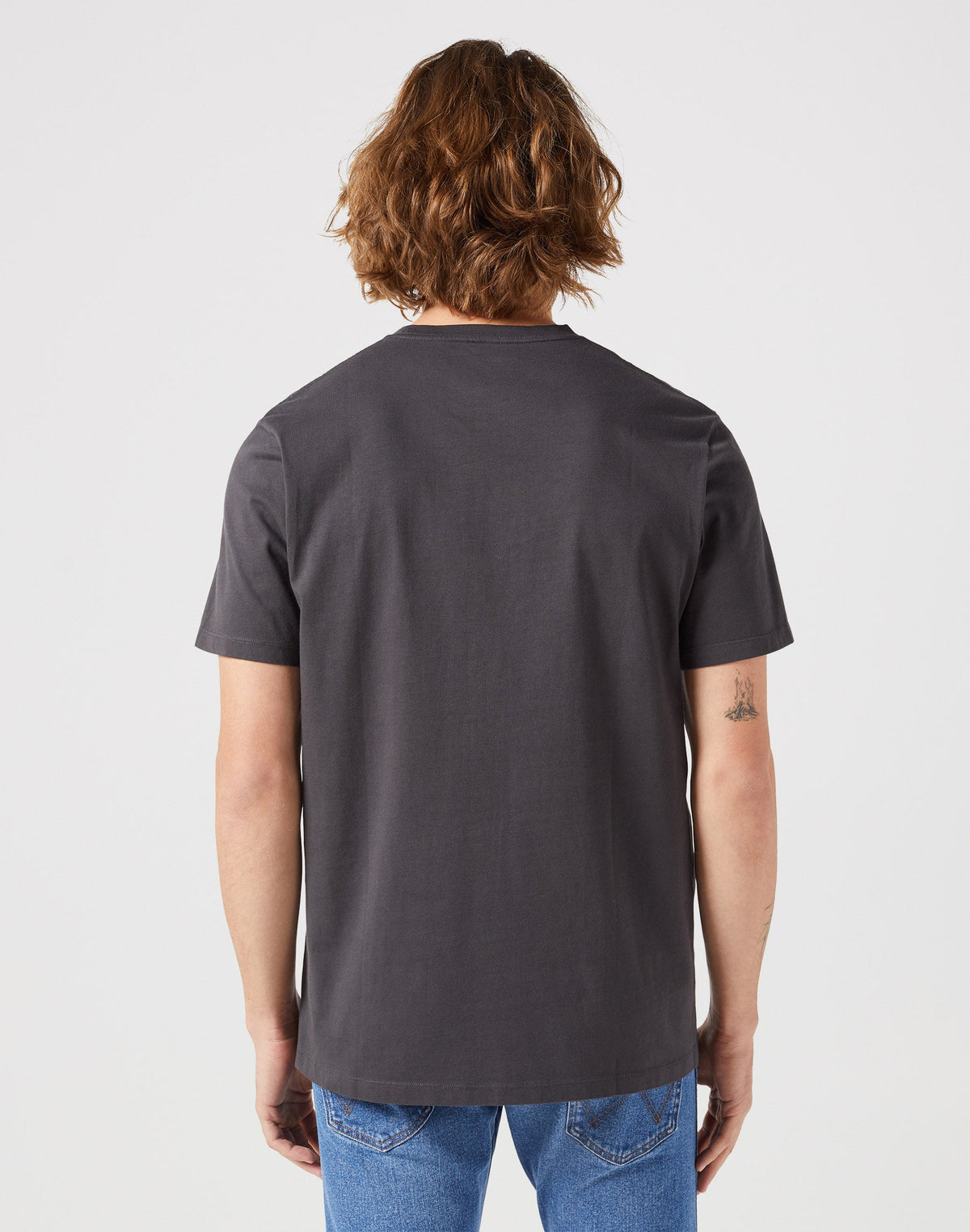 Sign Off Tee in Faded Black