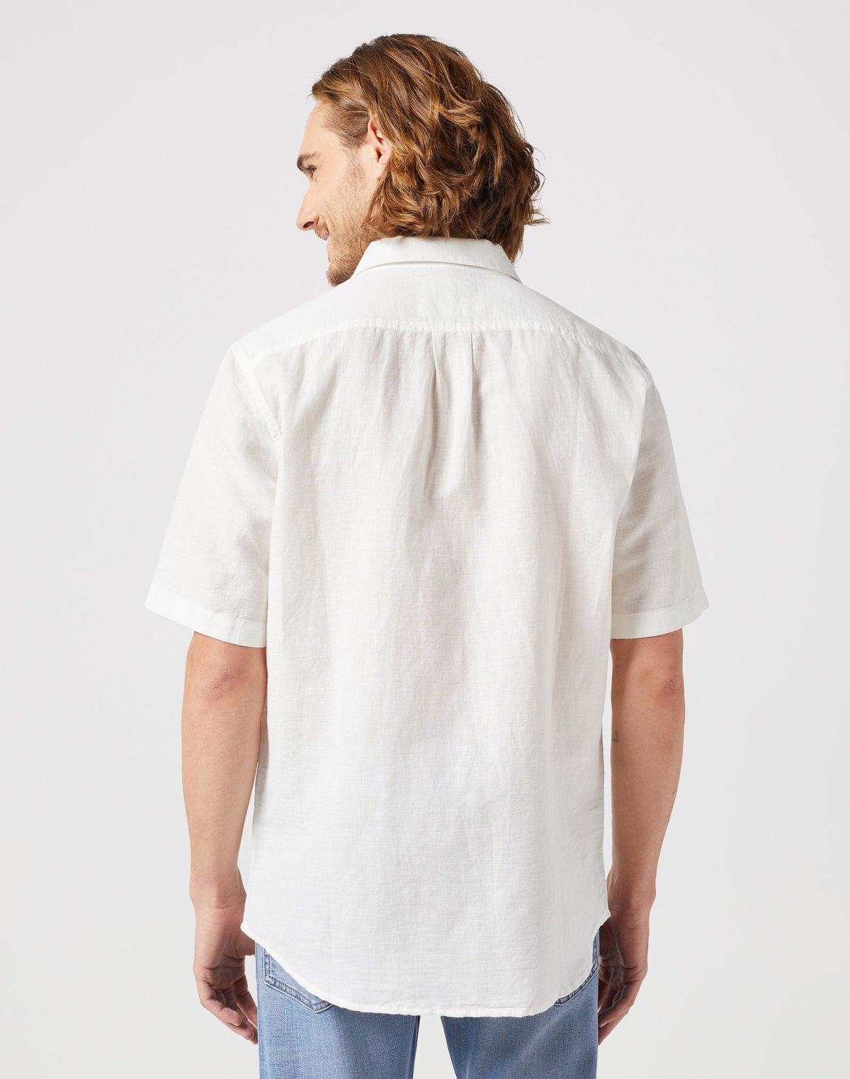 One Pocket Shirt in Worn White