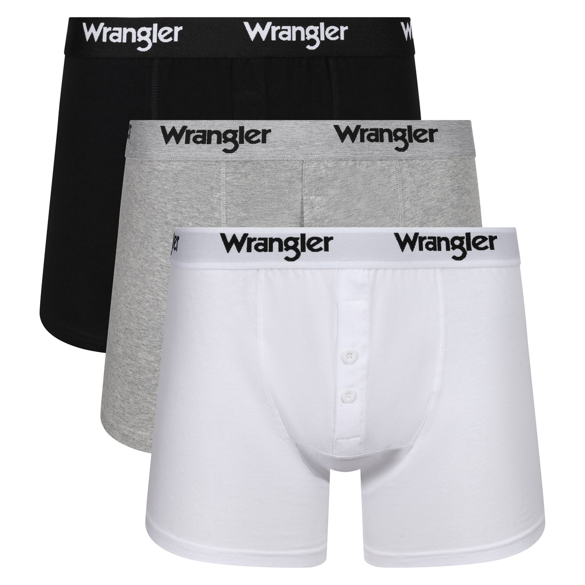 3 Pack Button Fly Trunks Tait in Black