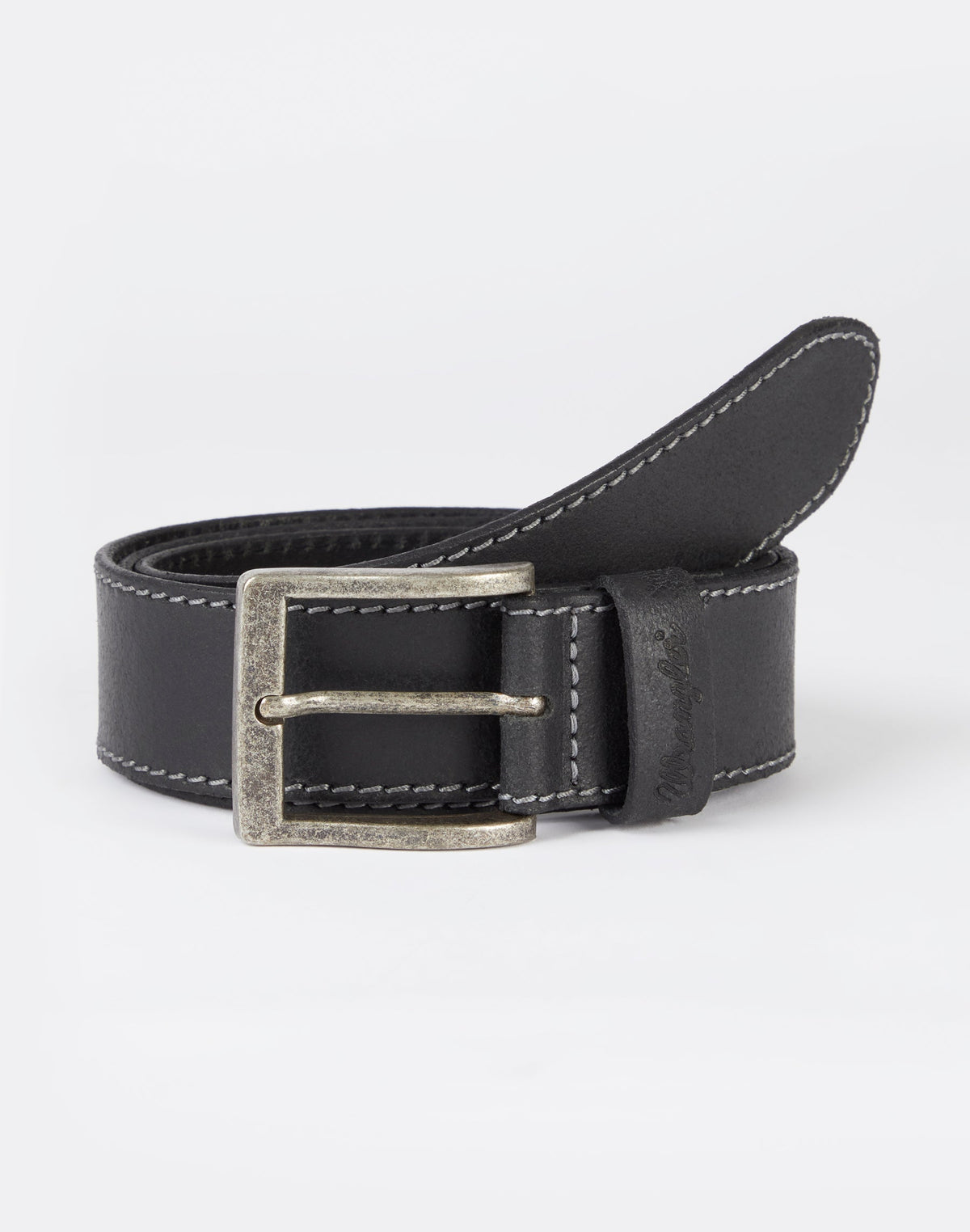 Stitched Belt in Black