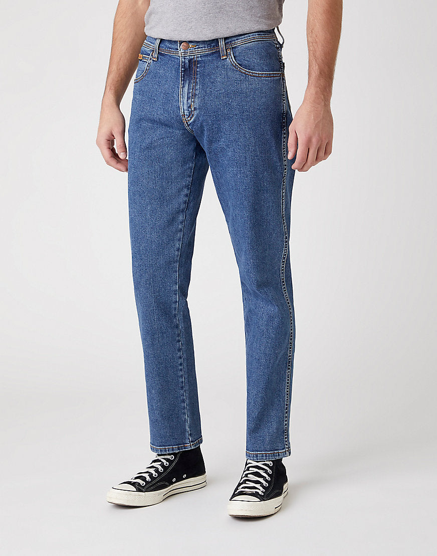 Wrangler TEXAS - Stoffhose - Dancing Water/dark-blue Denim