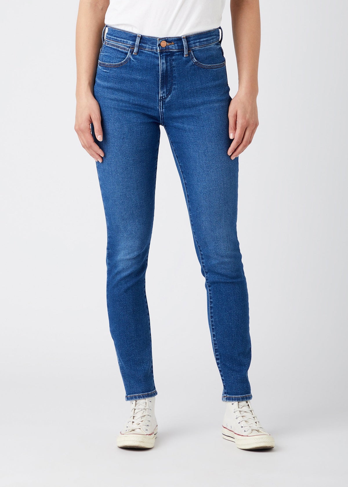 High Rise Skinny Jeans in Camellia