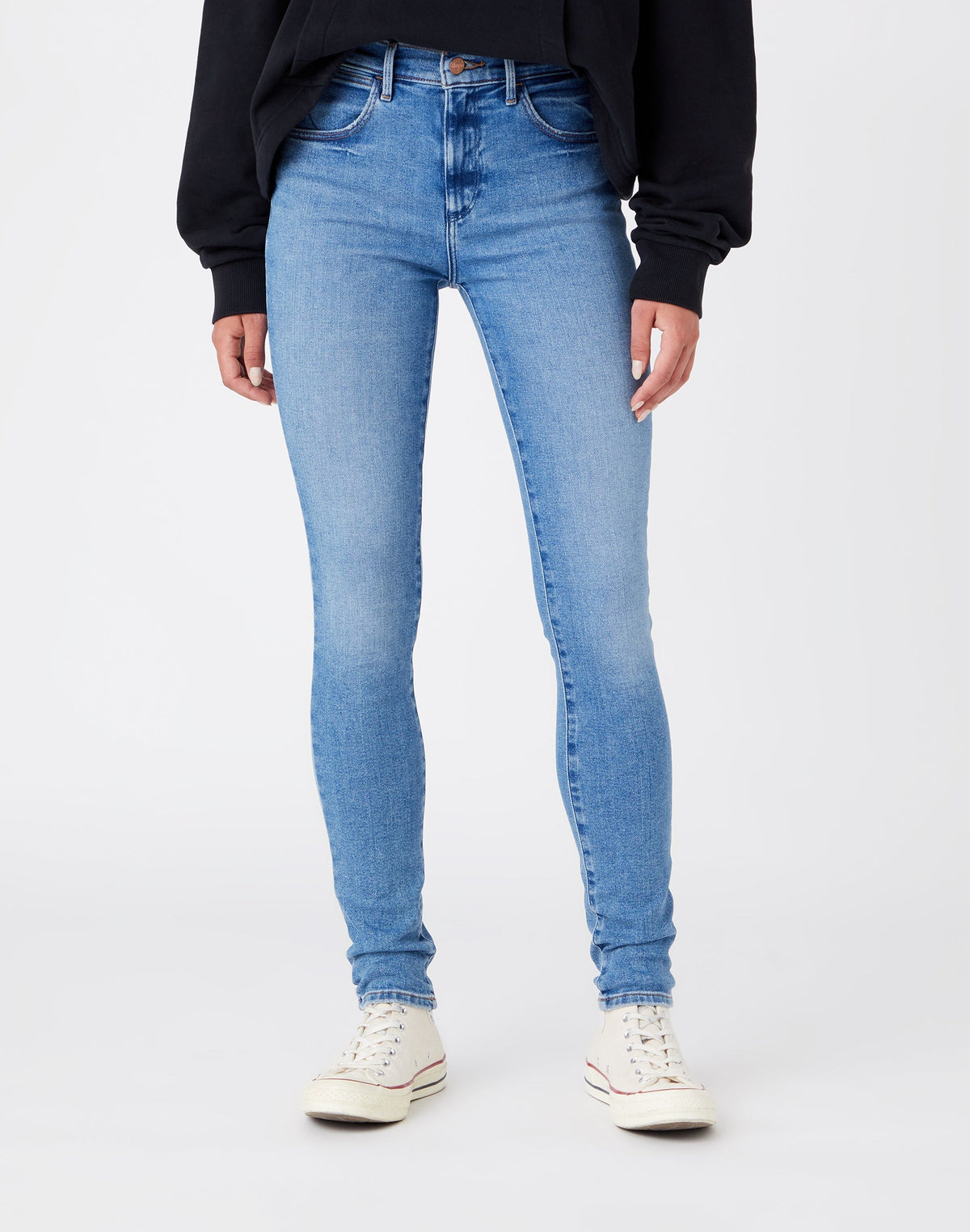 High Rise Skinny Jeans in River