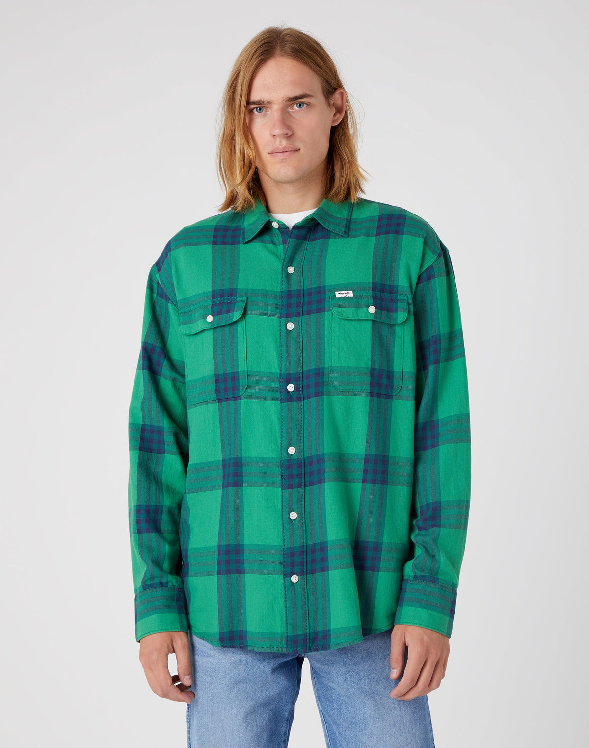 Patch Pocket Shirt in Pine Green