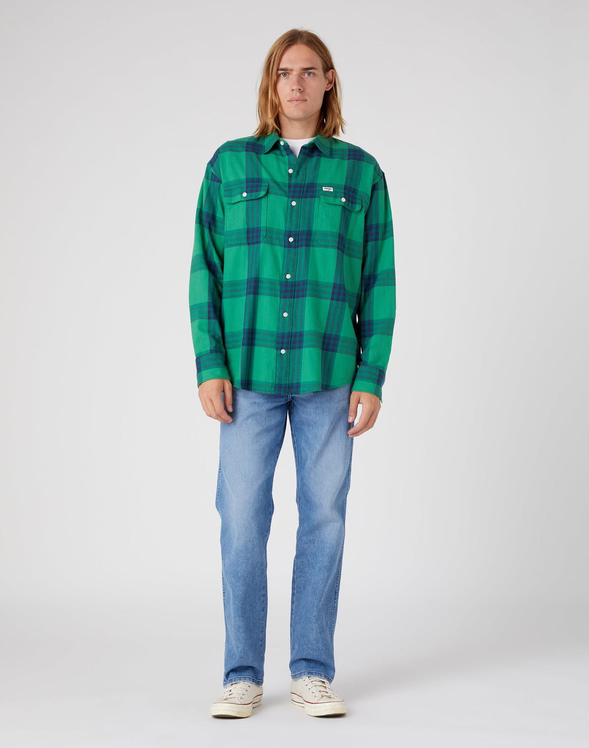 Patch Pocket Shirt in Pine Green