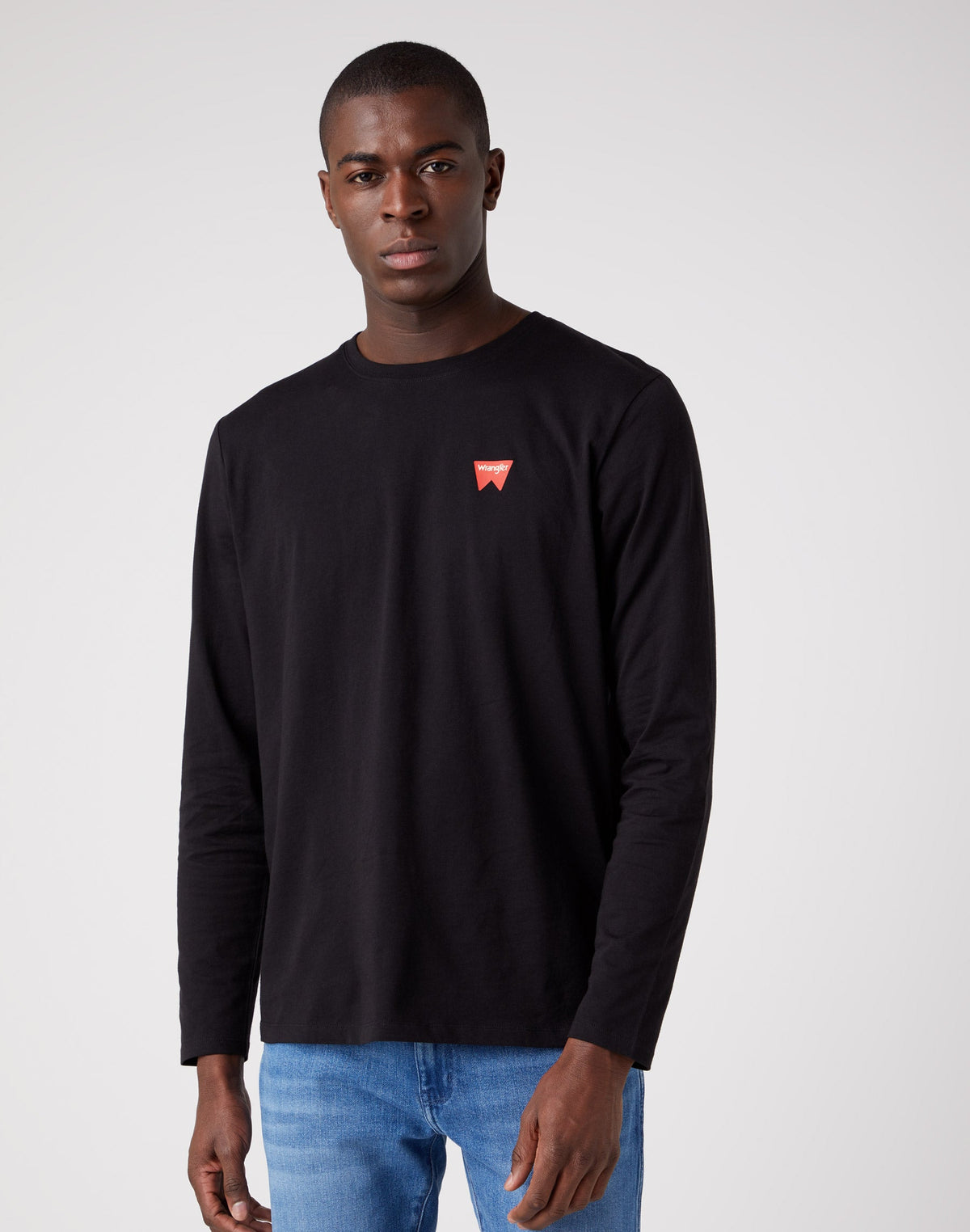 Long Sleeve Sign Off Tee in Black