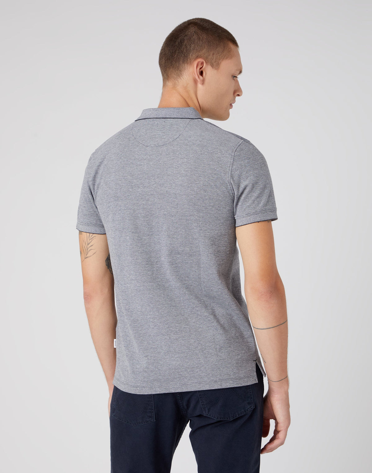 Refined Polo Shirt in Faded Black