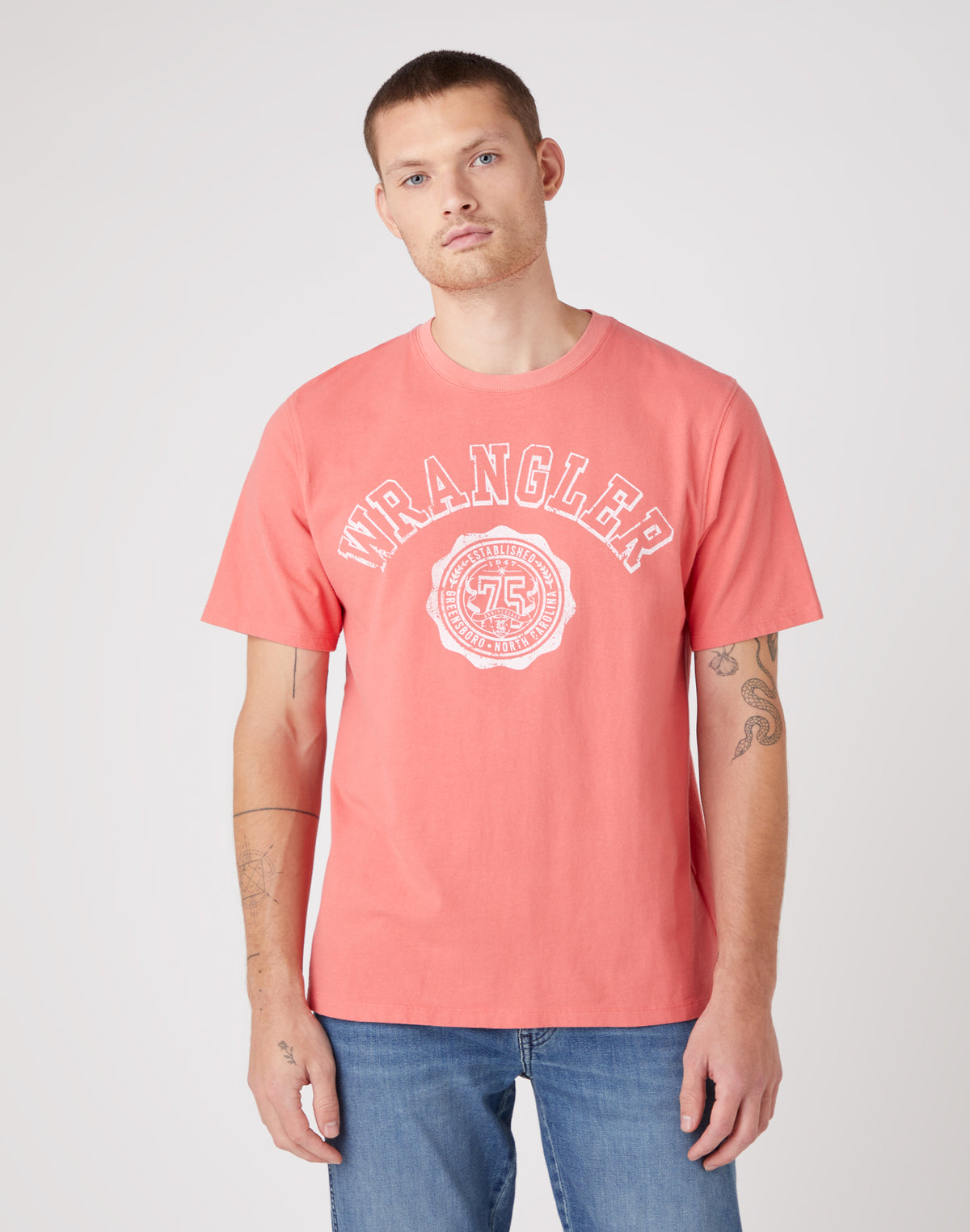 Collegiate T-Shirt in Spiced Coral