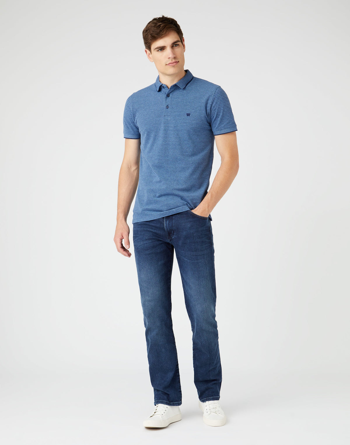 Refined Polo in Medieval Blue