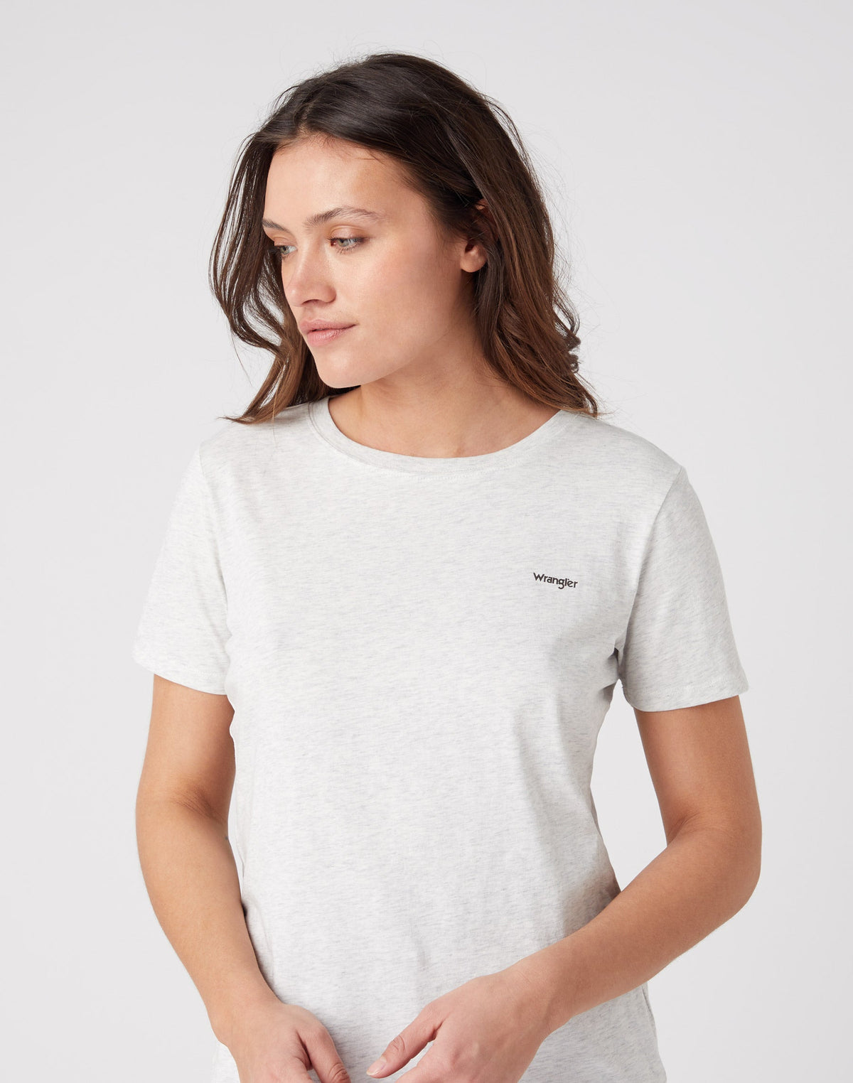Sign Off Tee in Oat Mele