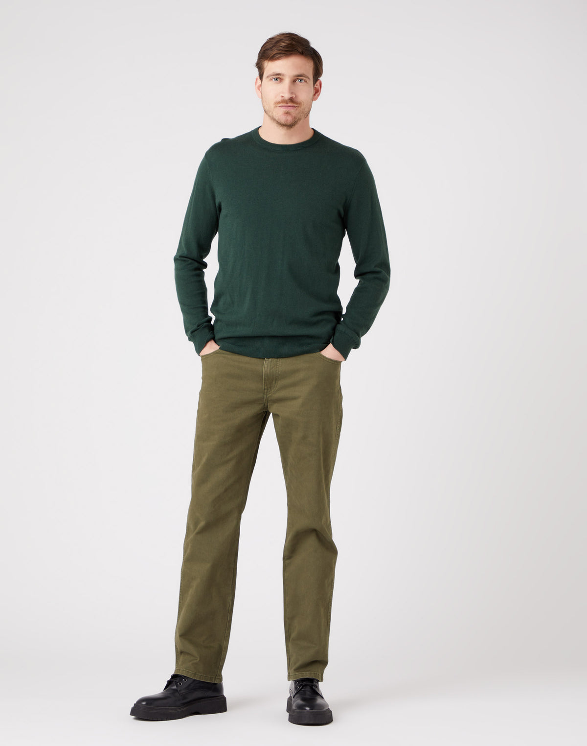 Crewneck Knit in Sycamore Green